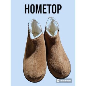 Home Top Suede Slippers Size 9‎
